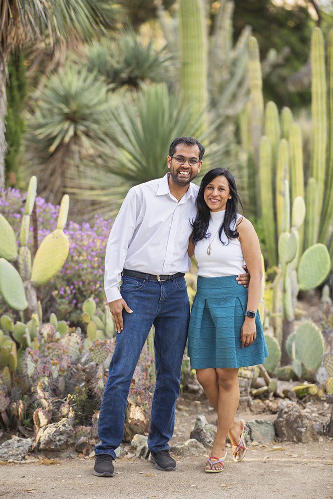 Family portraits at the Arizona Cactus Garden