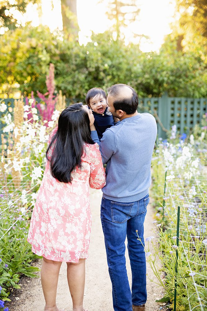 family portraits at the Elizabeth Gamble Garden
