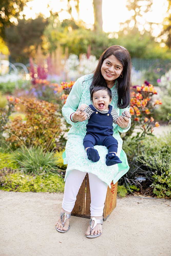 family portraits at the Elizabeth Gamble Garden