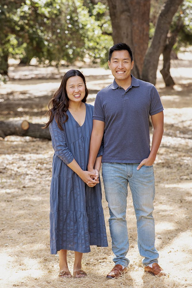 Family portraits at Stanford's Arizona Cactus Garden