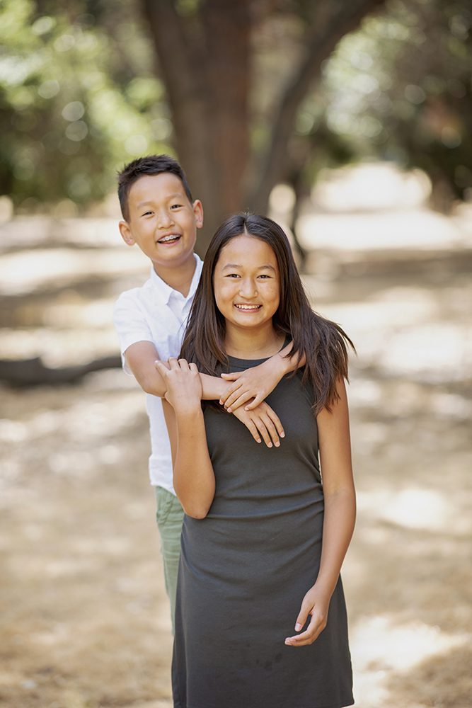 Family portraits at Stanford's Arizona Cactus Garden
