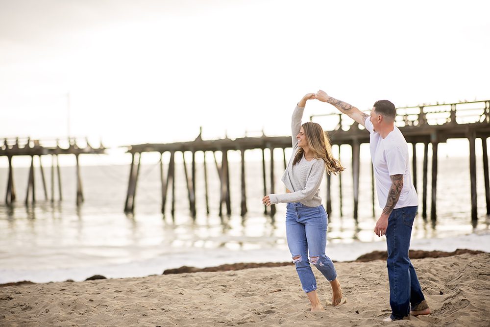 Beach Engagement Portraits in Capitola