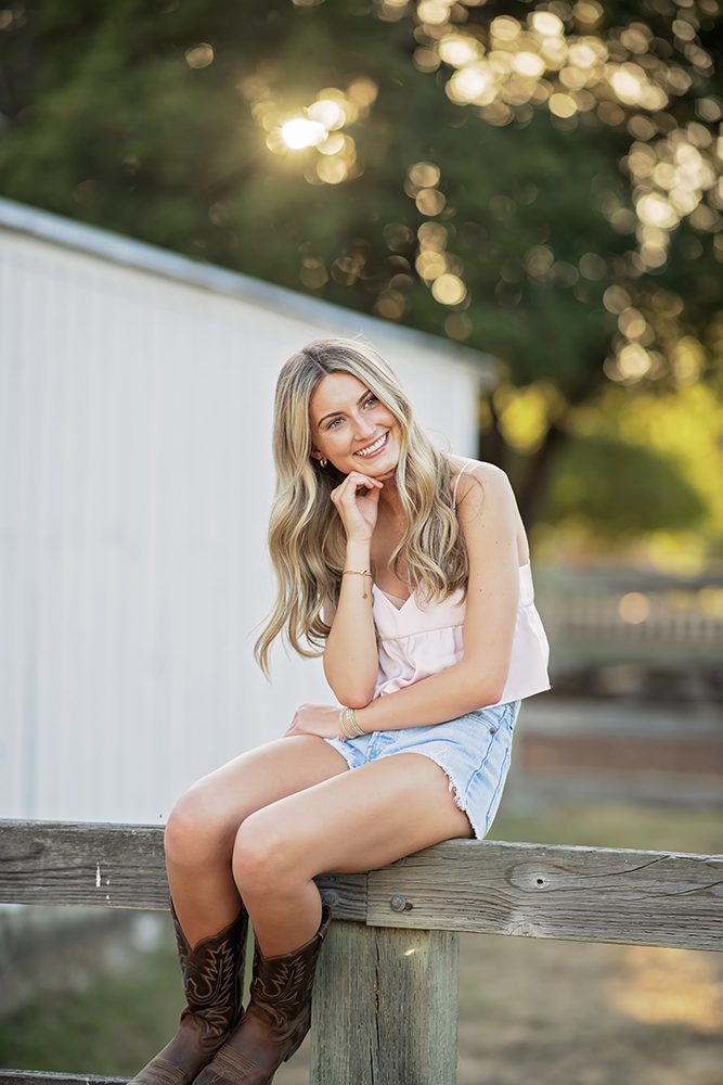senior portraits at bernal ranch park