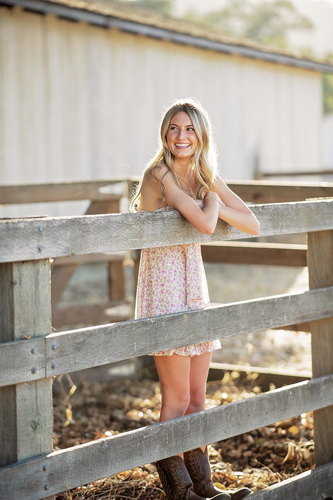senior portraits at bernal ranch park