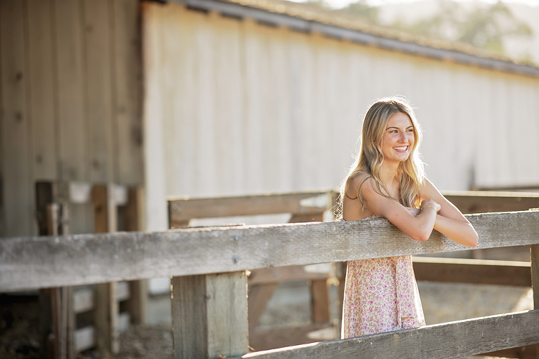 senior portraits at bernal ranch park