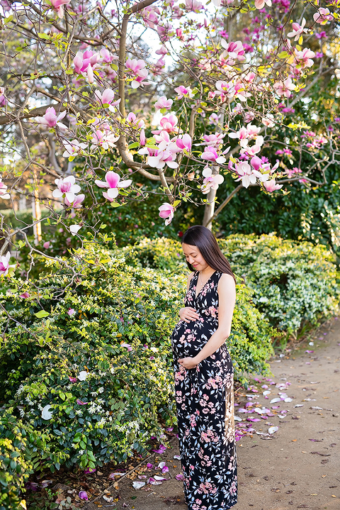 Evening Maternity Portraits at the Elizabeth Gamble Garden