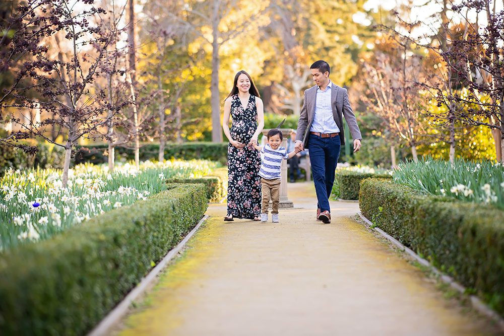 Evening Maternity Portraits at the Elizabeth Gamble Garden
