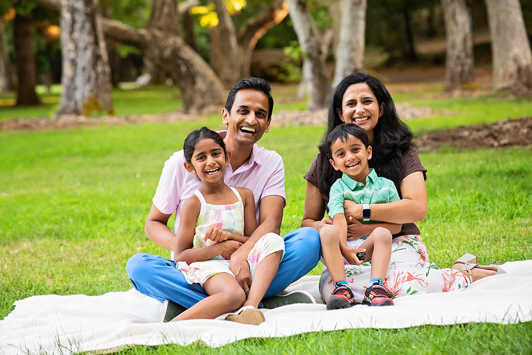 Family portraits in Saratoga