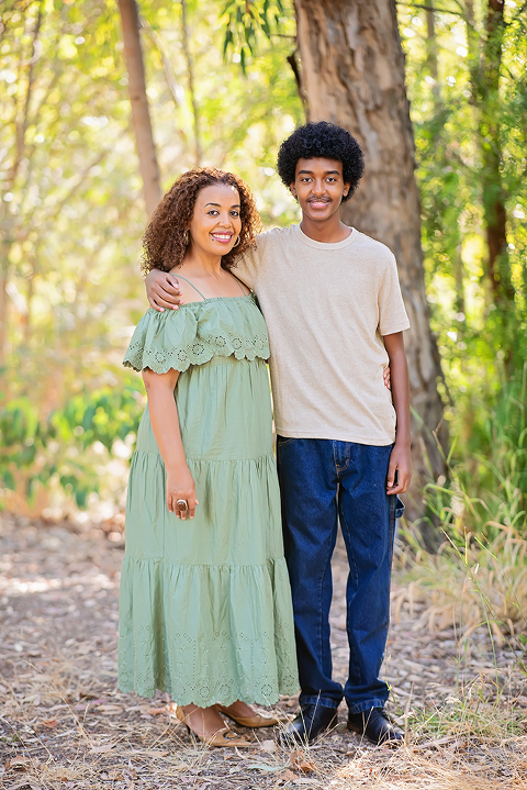 early morning family portraits at Vasona Park