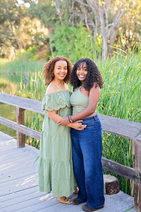 early morning family portraits at Vasona Park