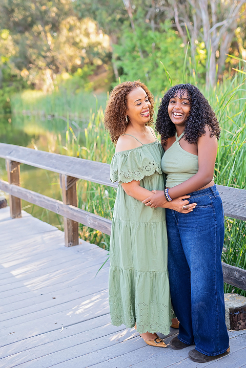 early morning family portraits at Vasona Park