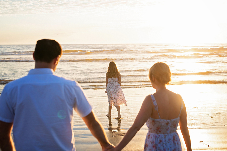 Sunset Beach Family Portraits In Watsonville