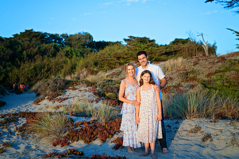 Sunset Beach Family Portraits In Watsonville