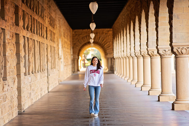 high school senior portraits at Stanford University