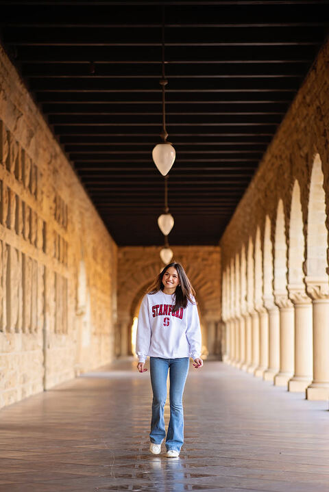 high school senior portraits at Stanford University