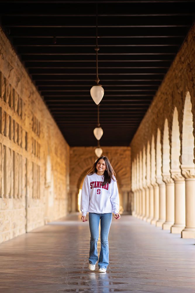 high school senior portraits at Stanford University