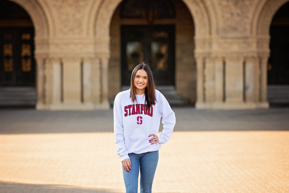 high school senior portraits at Stanford University