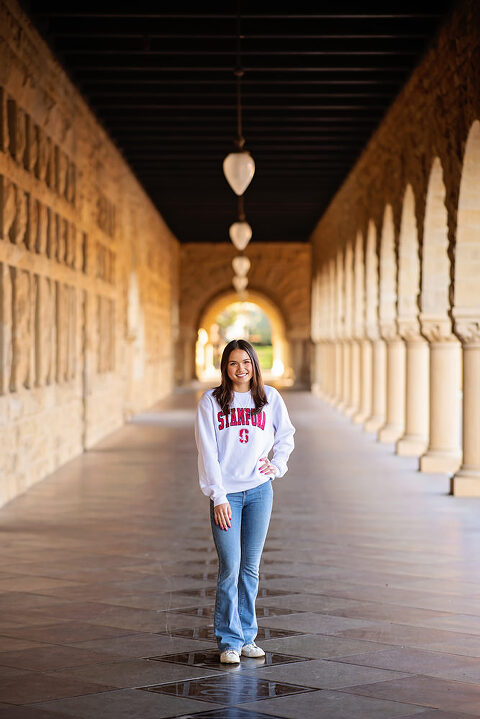 high school senior portraits at Stanford University