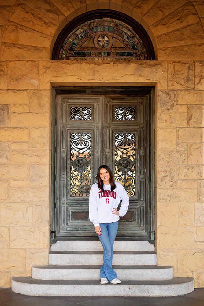 high school senior portraits at Stanford University