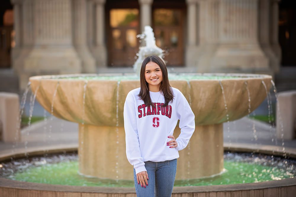 high school senior portraits at Stanford University