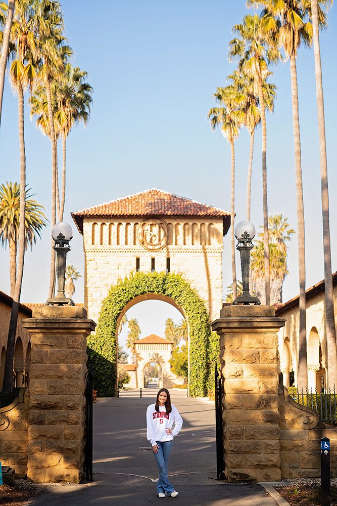 high school senior portraits at Stanford University