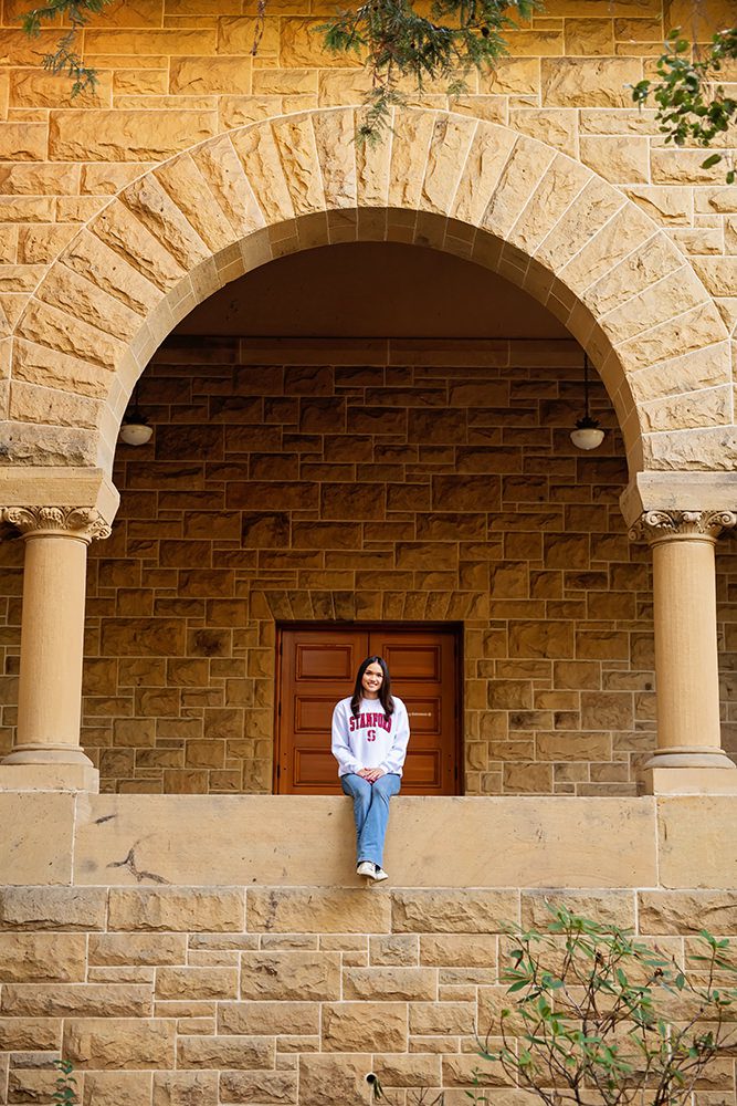 high school senior portraits at Stanford University