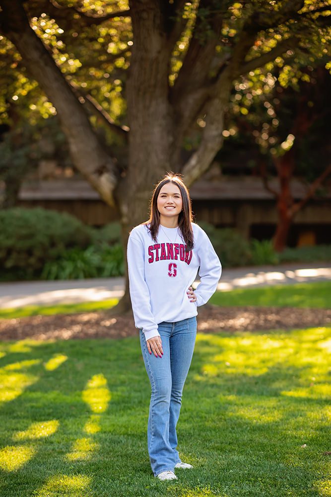 high school senior portraits at Stanford University