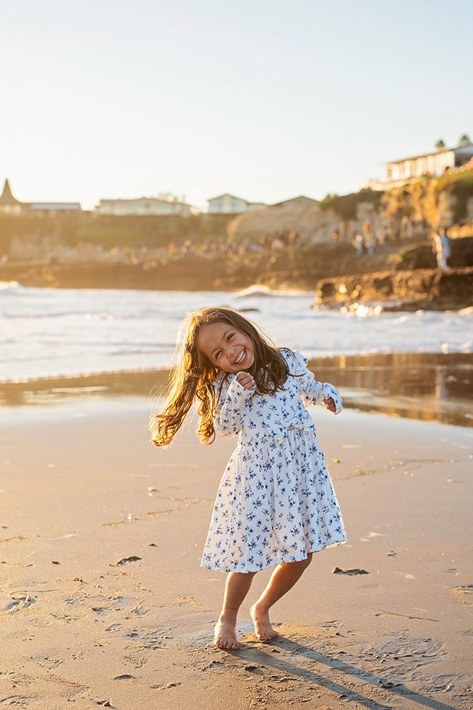 family portraits at Natural Bridges Beach