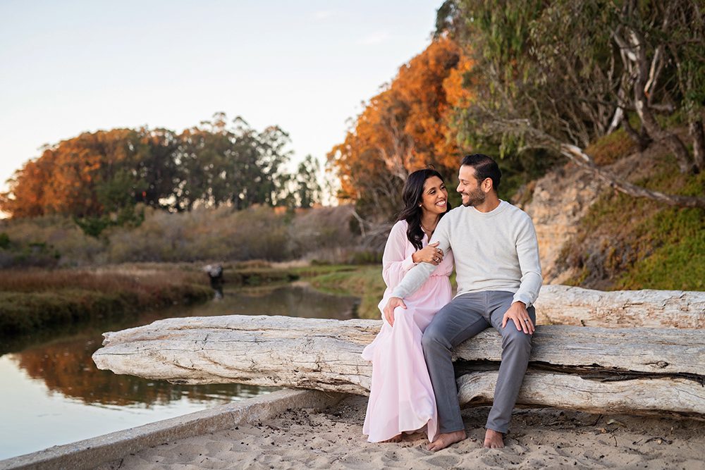 family portraits at Natural Bridges Beach