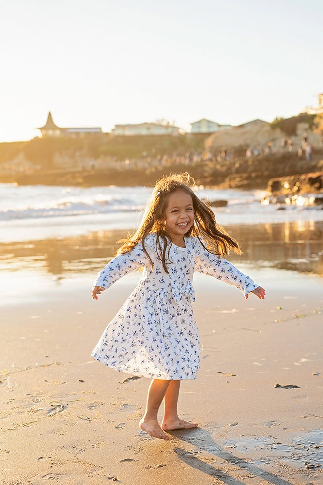 family portraits at Natural Bridges Beach