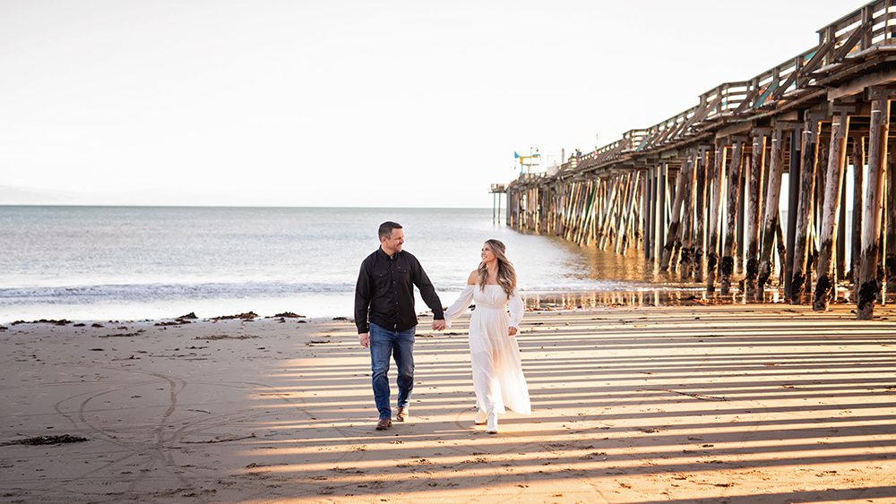 Sunset Beach Engagement Portraits