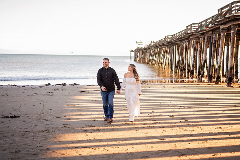 Sunset Beach Engagement Portraits