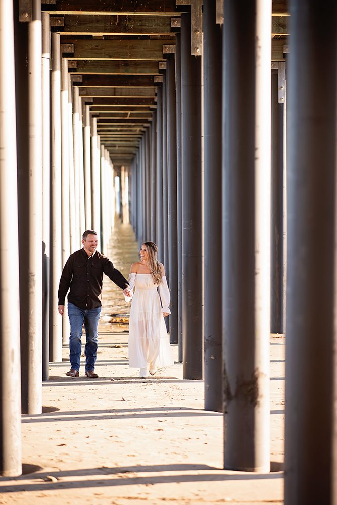 Sunset Beach Engagement Portraits