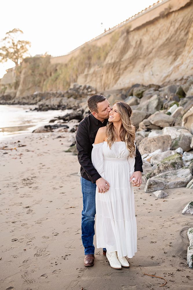 Sunset Beach Engagement Portraits