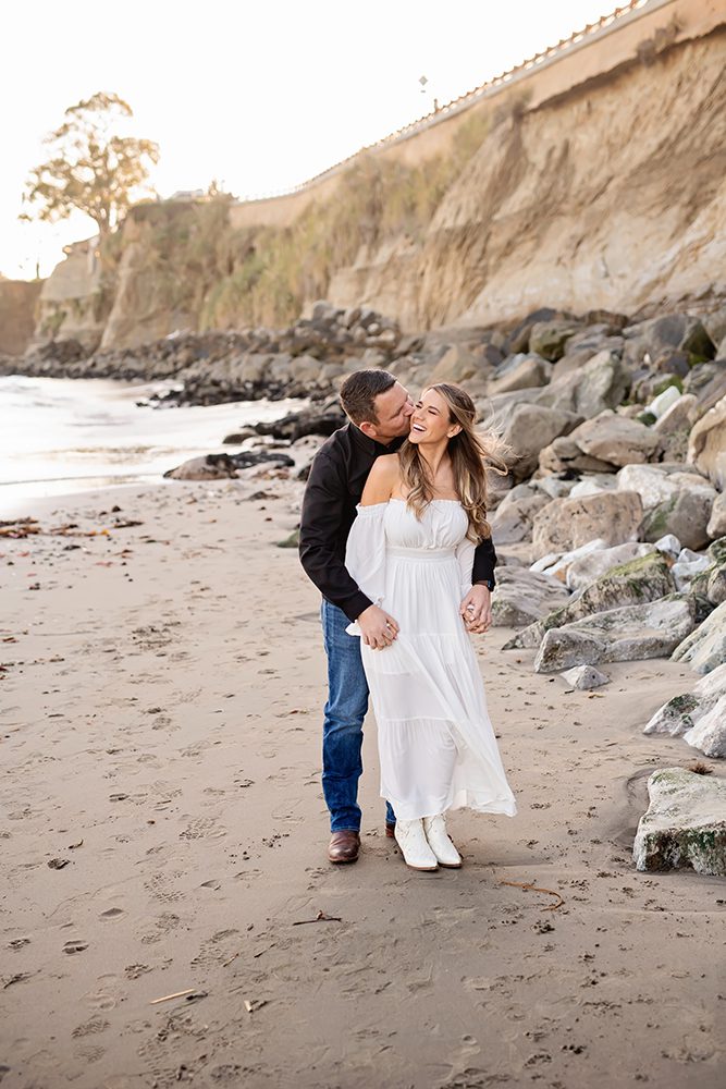 Sunset Beach Engagement Portraits