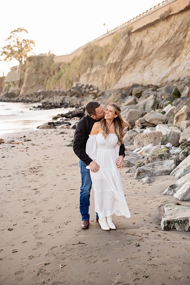 Sunset Beach Engagement Portraits