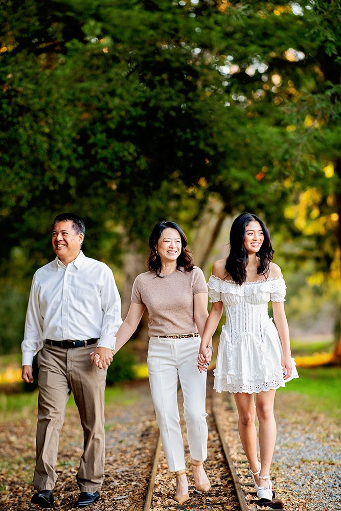 studio family portraits vs outdoor family portraits