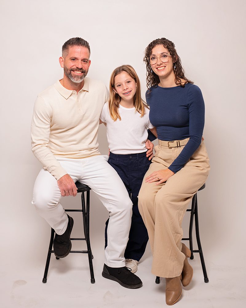 studio family portraits vs outdoor family portraits