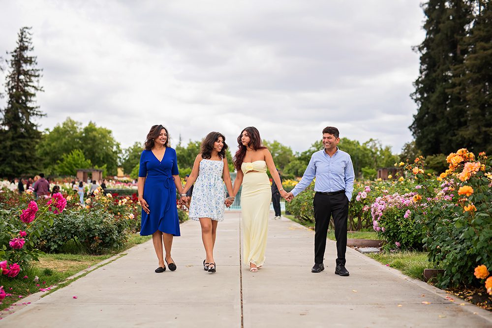 high school senior portraits at the Municipal Rose Garden