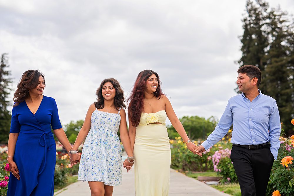 high school senior portraits at the Municipal Rose Garden