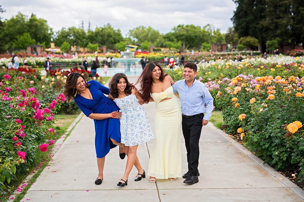 high school senior portraits at the Municipal Rose Garden