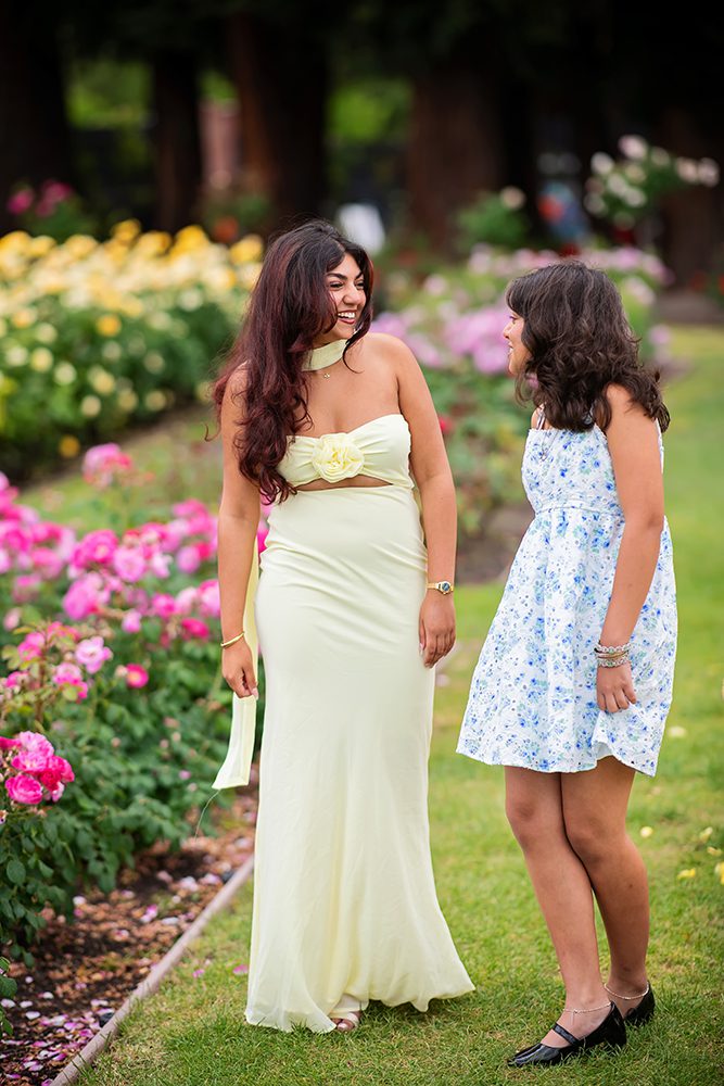high school senior portraits at the Municipal Rose Garden