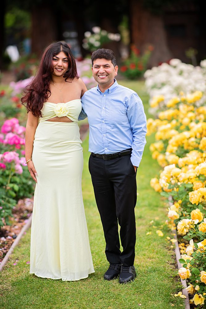 high school senior portraits at the Municipal Rose Garden