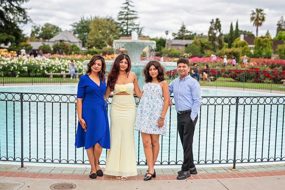 high school senior portraits at the Municipal Rose Garden
