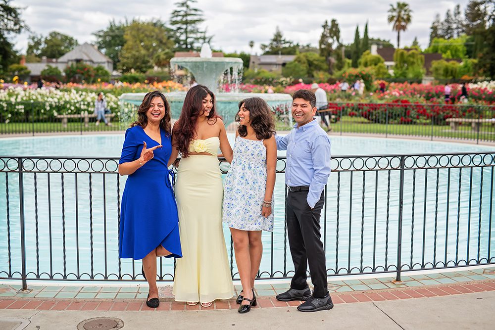 high school senior portraits at the Municipal Rose Garden