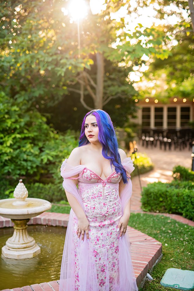 graduation portraits at the Elizabeth Gamble Garden