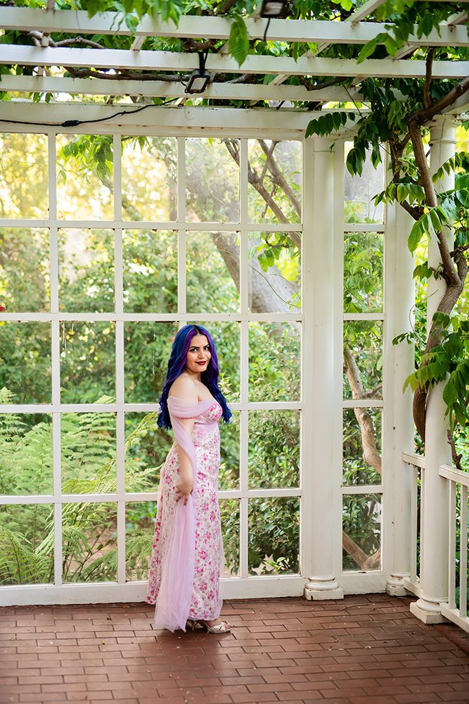 graduation portraits at the Elizabeth Gamble Garden