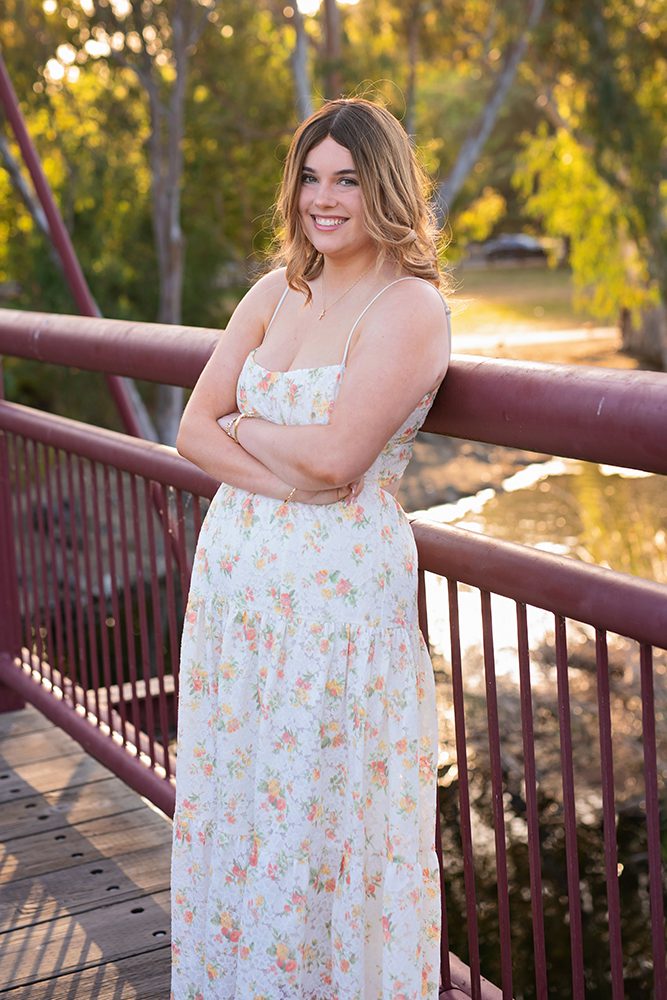 senior portraits at Vasona Park