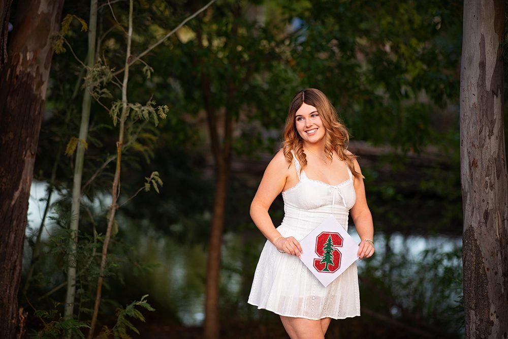 senior portraits at Vasona Park