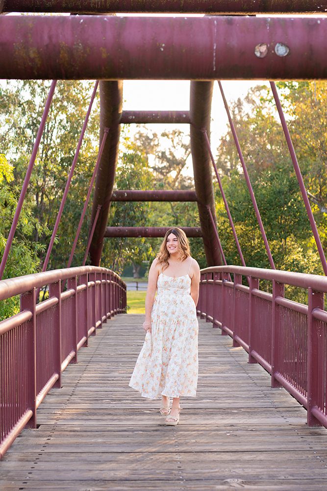 senior portraits at Vasona Park